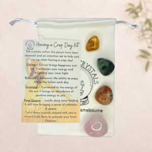 having-a-crap-day-crystal-kit-melbourne Having A Crap Day Crystal Kit with Citrine, Emerald, Sunstone and Rose Quartz