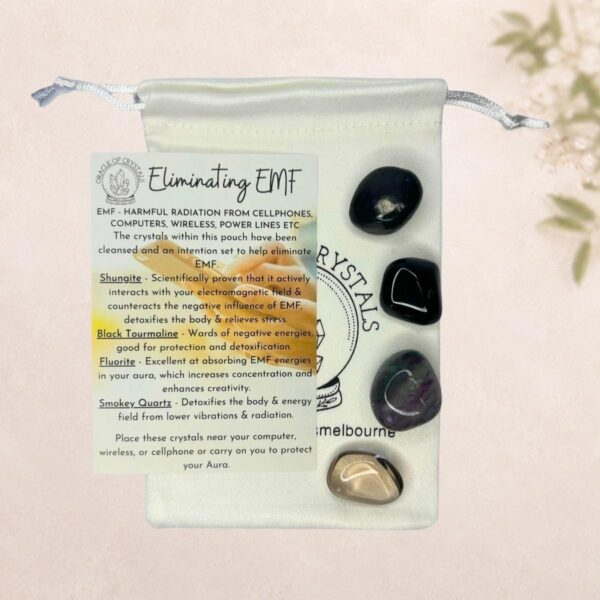 eliminating-emf-crystal-kit-melbourne Eliminating EMF Crystal Kit with Black Tourmaline, Shungite, Fluorite and Smoky Quartz