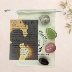 fertility-crystal-kit-melbourne Fertility Crystal Kit with Shiva Lingam, Moonstone, Rose Quartz and Jade