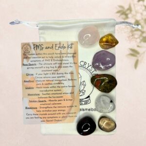 pms-and-endo-crystal-kit-melbourne PMS and Endo Crystal Kit with Rose Quartz, Citrine, Amethyst, Unakite, Moonstone and Smoky Quartz