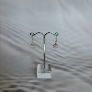 rose quartz earrings