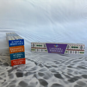 Lavender and white sage incense