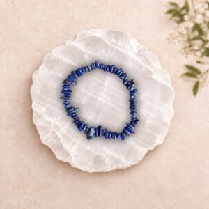 lapis-lazuli-bracelet-melbourne Lapis Lazuli Bracelet with 8mm crystal beads for truth, wisdom and communication