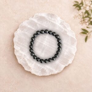 shungite-bracelet-melbourne Shungite Bracelet for grounding, energetic protection and workspace support
