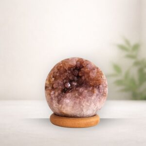 pink amethyst healing crystal
