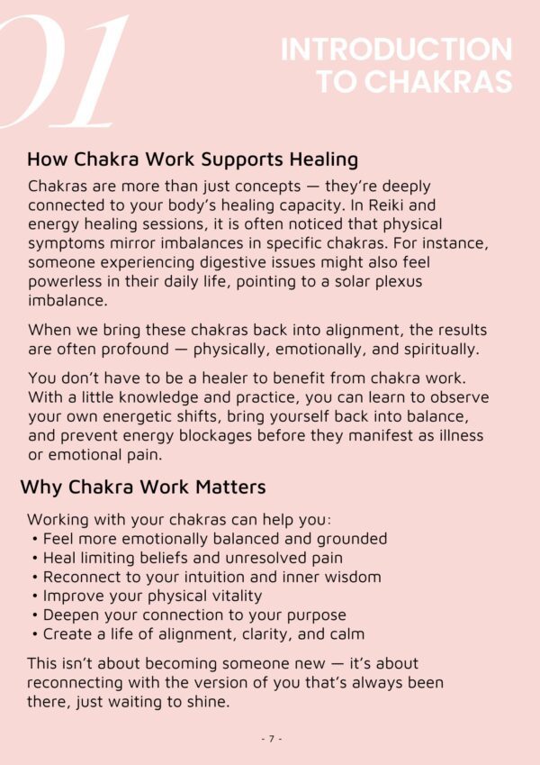 how 3 benefits of chakra work