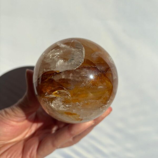 golden healer quartz sphere