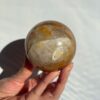 golden healer quartz sphere