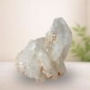 Natural Clear Quartz cluster with earthy mineral inclusions from Oracle of Crystals Melbourne