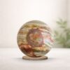Green Banded Onyx sphere for grounding and emotional balance from Oracle of Crystals Melbourne