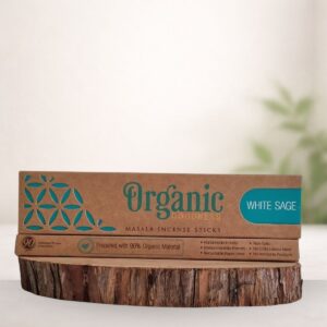 white-sage-incense-melbourne Organic Goodness White Sage Masala Incense Sticks for space cleansing and protection rituals