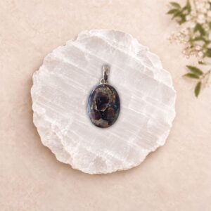 pietersite-pendant-melbourne Pietersite Pendant set in 925 sterling silver with bronze-gold flashes for transformation and courage